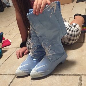 Elsa Dress Up Boots Frozen EUC!